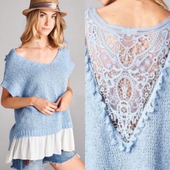 🦋Lace Back Knit Top *Threadzwear* NEW!! - Picture 2 of 3